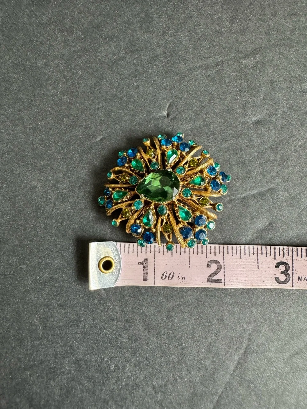 Vintage green blue